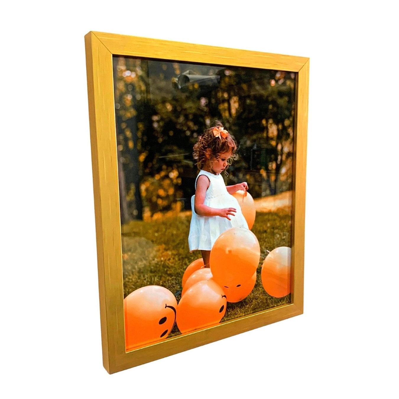 Modern Wooden Gold Picture Frame - Modern Memory Design Picture frames - New Jersey Frame Shop Custom Framing