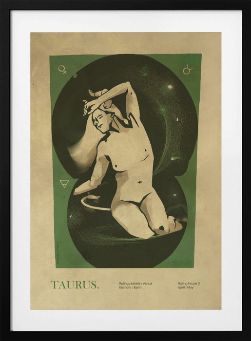 Taurus print Framed Art Modern Wall Decor