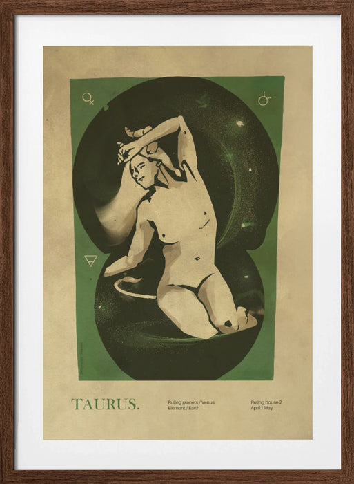 Taurus print Framed Art Modern Wall Decor