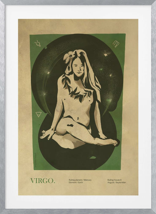 Virgo print Framed Art Modern Wall Decor