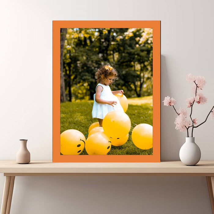 Orange Picture Frame 11x14 Custom Framing - Popular Sizes