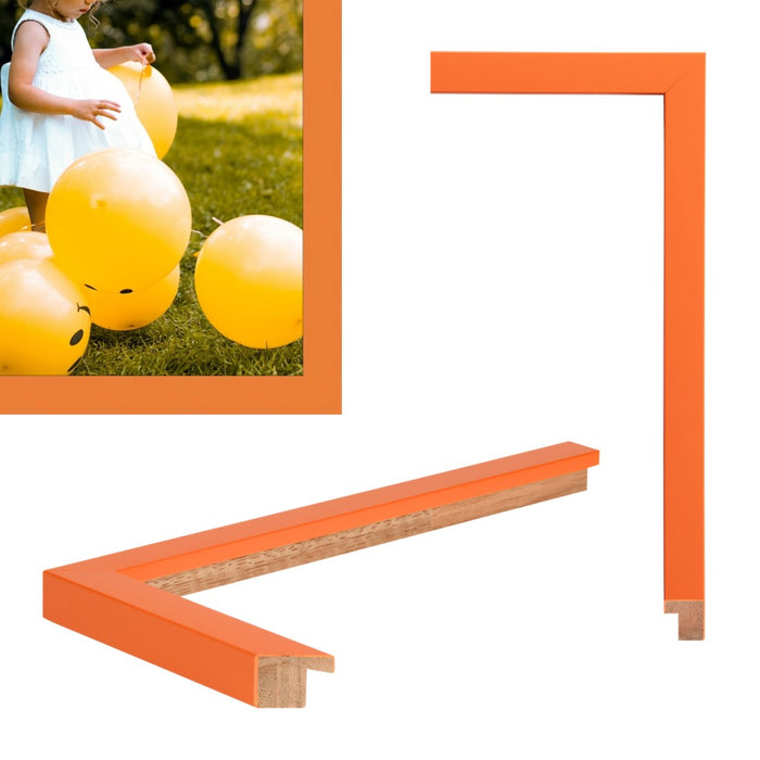 Orange Picture Frame 30x40 Custom Framing - Popular Sizes