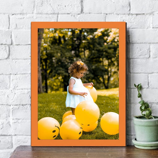 Orange Picture Frame 24x36 Custom Framing - Popular Sizes
