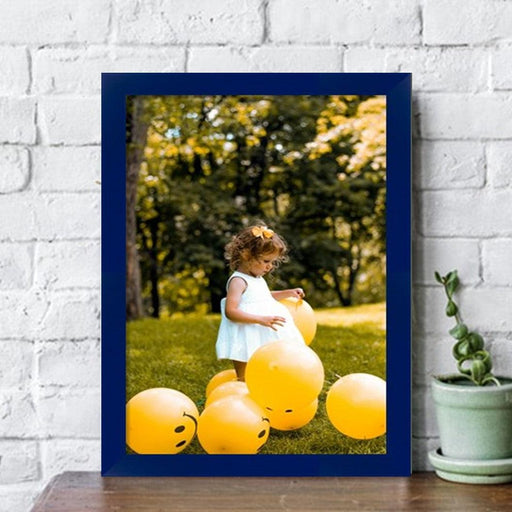 11x14 Blue Picture Frame Gallery Wall Hanging - 11x14 Memory Design Picture frames - New Jersey Frame shop custom framing