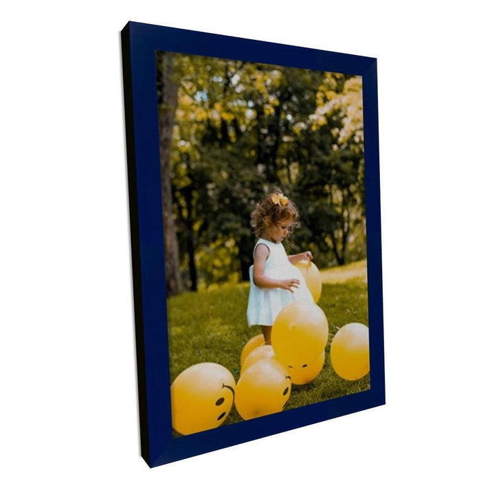 8x10 Blue Picture Frame Gallery Wall Hanging - 8x10 Memory Design Picture frames - New Jersey Frame shop custom framing