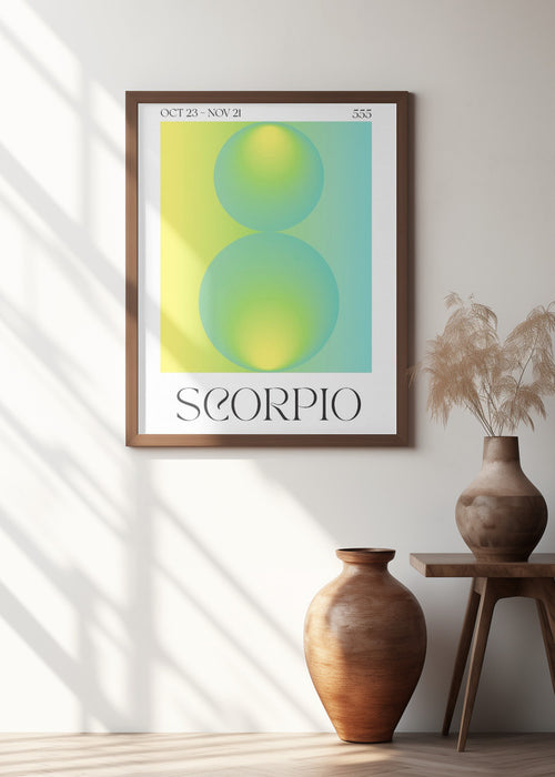 Scorpio Framed Art Modern Wall Decor