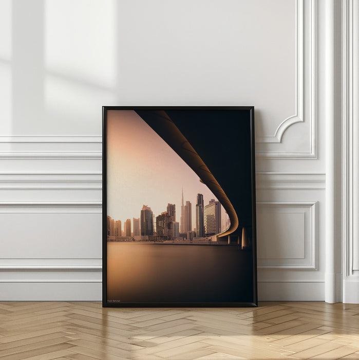 Dubai Business Bay Framed Art Modern Wall Decor