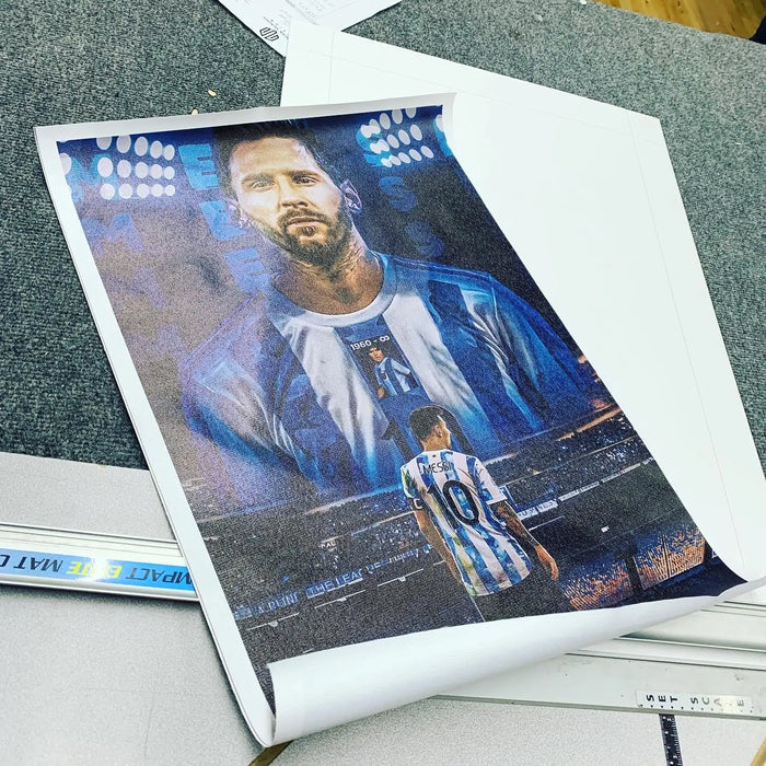 Rolled canvas stretching 