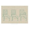 Chinese Chippendale Chairs I, framed furniture design print