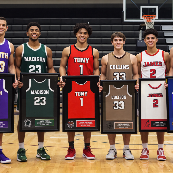 Girls Basketball Senior Night Gift Ideas — Custom Jersey Frames She'll Keep Forever