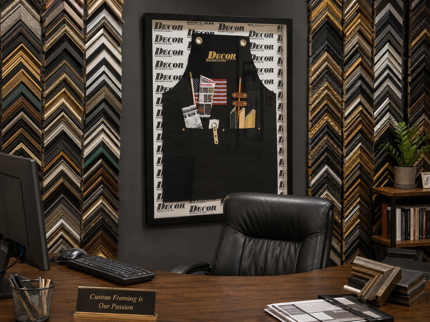 How to Frame a Work Apron in a Shadow Box | Modern Memory Design