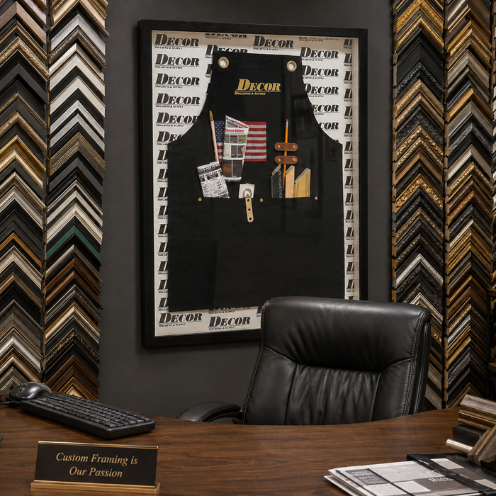How to Frame a Work Apron in a Shadow Box | Modern Memory Design