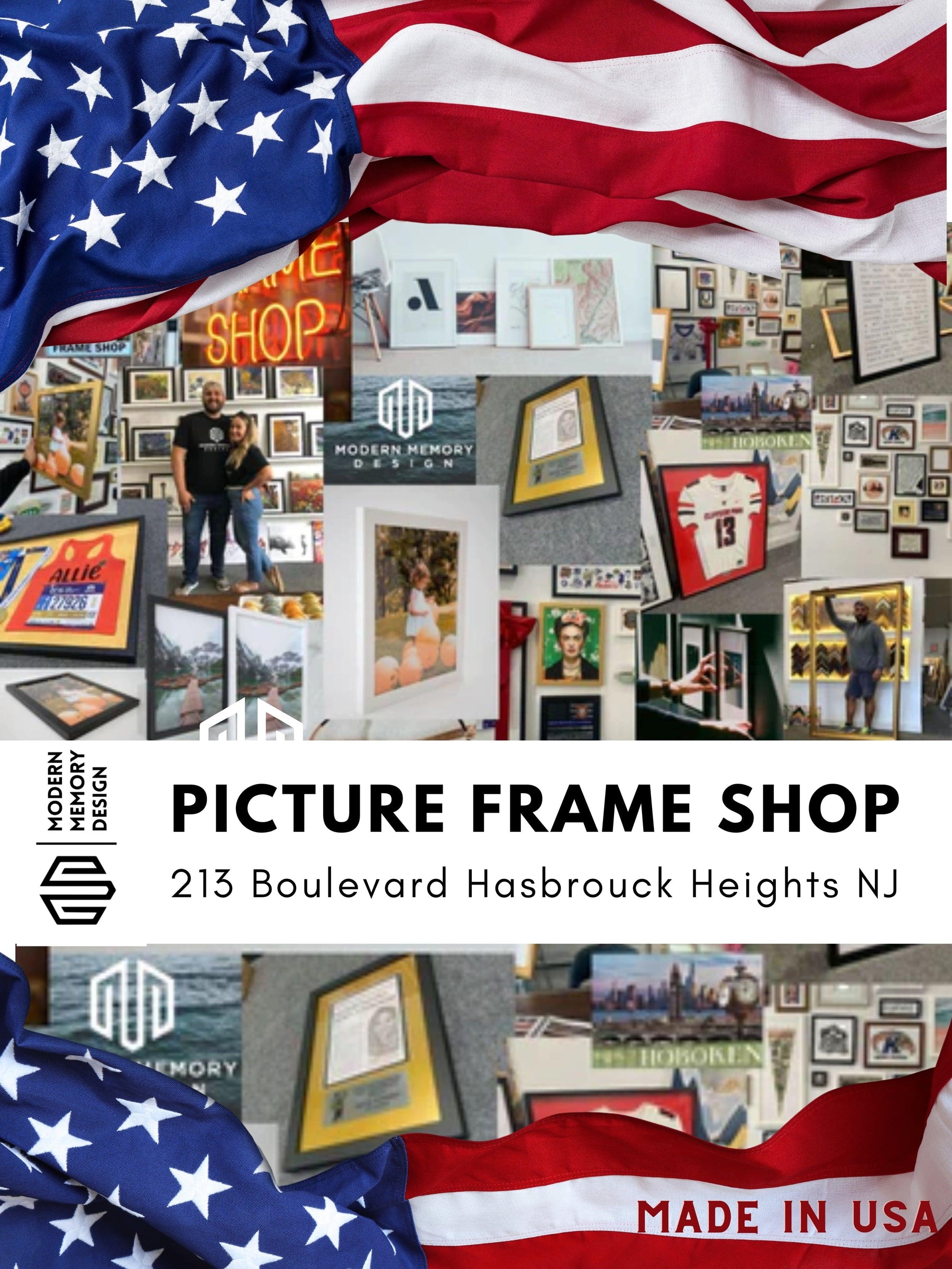 Custom Framing Process - Modern Memory Design Picture frames - NJ Frame shop Custom framing