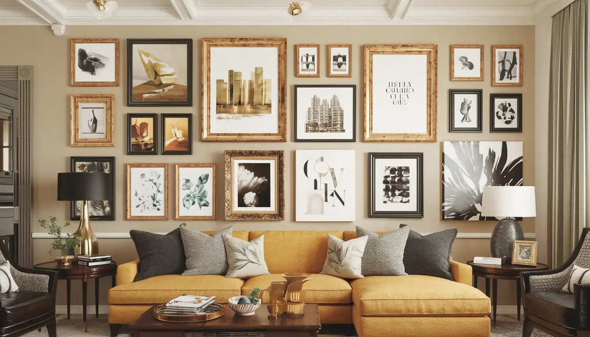 Elevate Home Decor with Large Gold Picture Frames