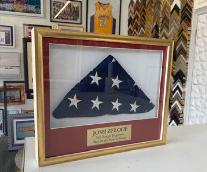 Honoring Heroes: The Significance of Military Funeral Flags and Preserving Their Memory with Picture frame - Modern Memory Design Picture frames - NJ Frame shop Custom framing