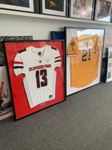 How to Frame a Sports Jersey: Custom Framing Guide by New Jersey Frame Shop - Modern Memory Design Picture frames - NJ Frame shop Custom framing