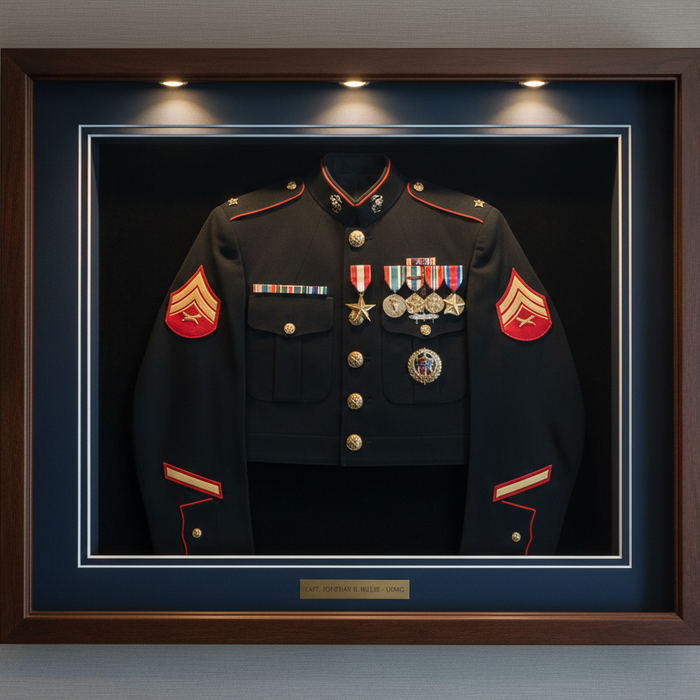 Framing a Military Uniform &amp; Shadow Box Displays