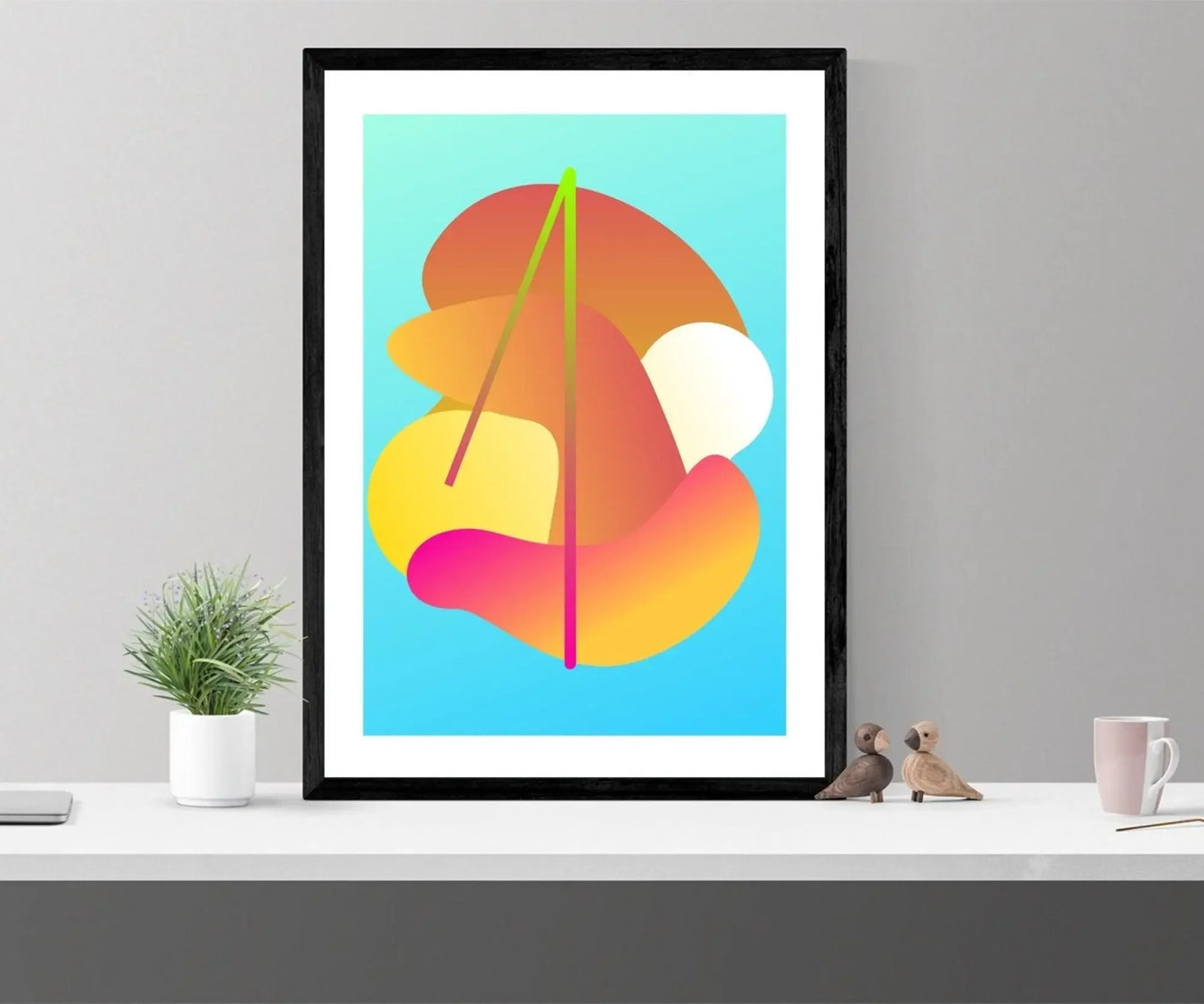 Abstract wall art for home decor - New Jersey Frame Shop Custom Framing