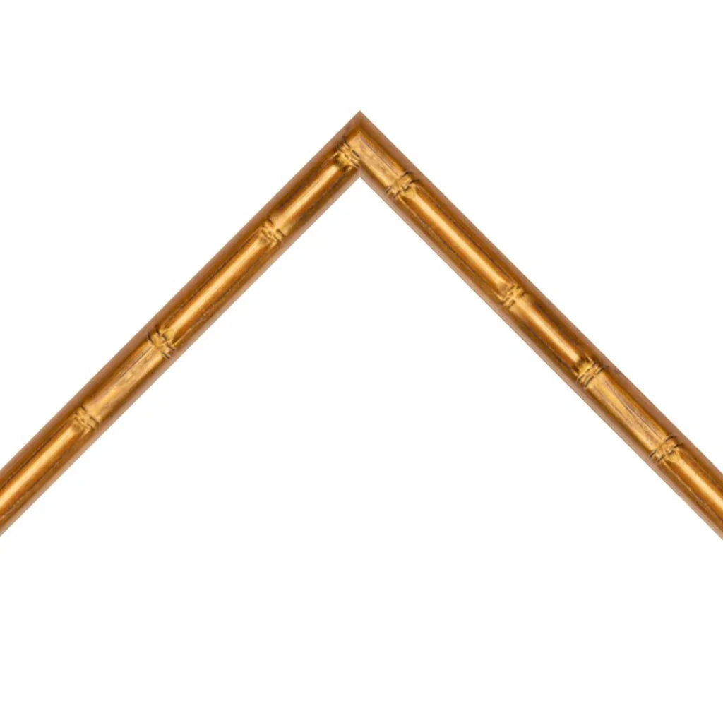 Black & Gold Bamboo Picture Frames - Boho Wall Decor