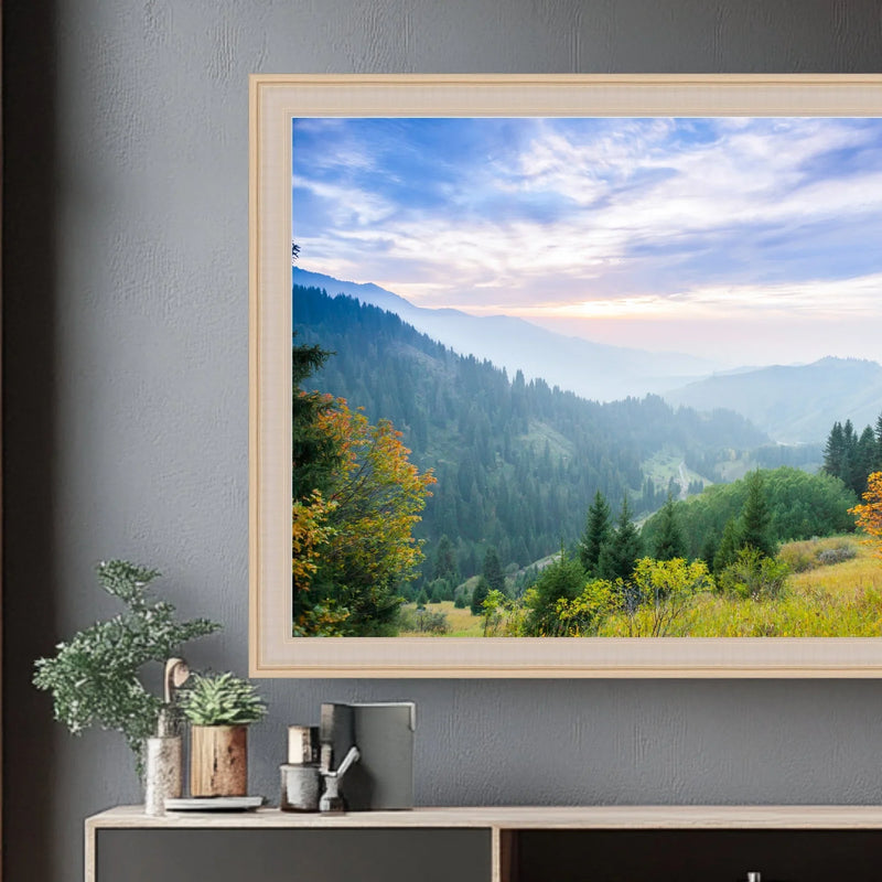 Photo Frame 100 100 Inch TV Frame - Picture frame Samsung 100 inch TV — Modern Memory ...
