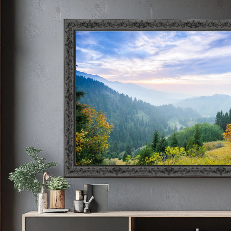 100 Inch TV Picture Frame - Decorative Custom frame for 100 inch TV  Modern Memory Design 