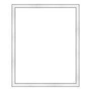 Metallic Silver Picture Frame Industrial Contemporary Modern