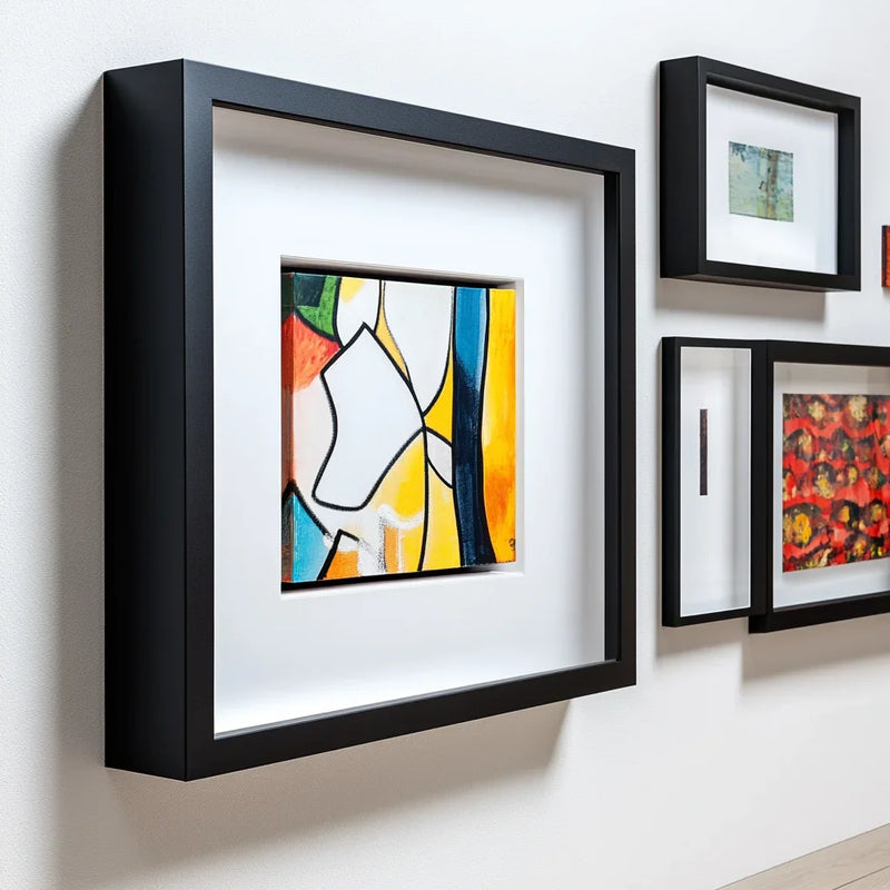 Show Case Photo Frame 10x12 Shadow Box Frame | Deep Display Case Black