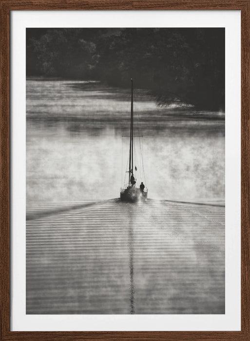 Sailing on the smoky river... Framed Art Modern Wall Decor