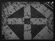 people crossing - Koji Tajima Framed Art | Home or Office Art