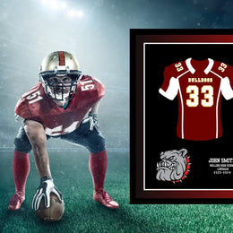 Football Jersey Frame High School Senior Night