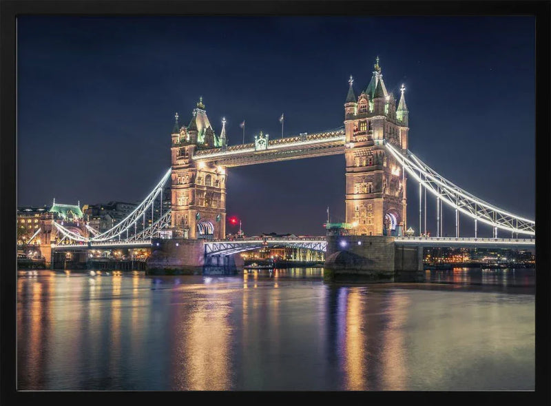 Night at The Tower Bridge - Nader El Assy Framed Art | Home or Office Art