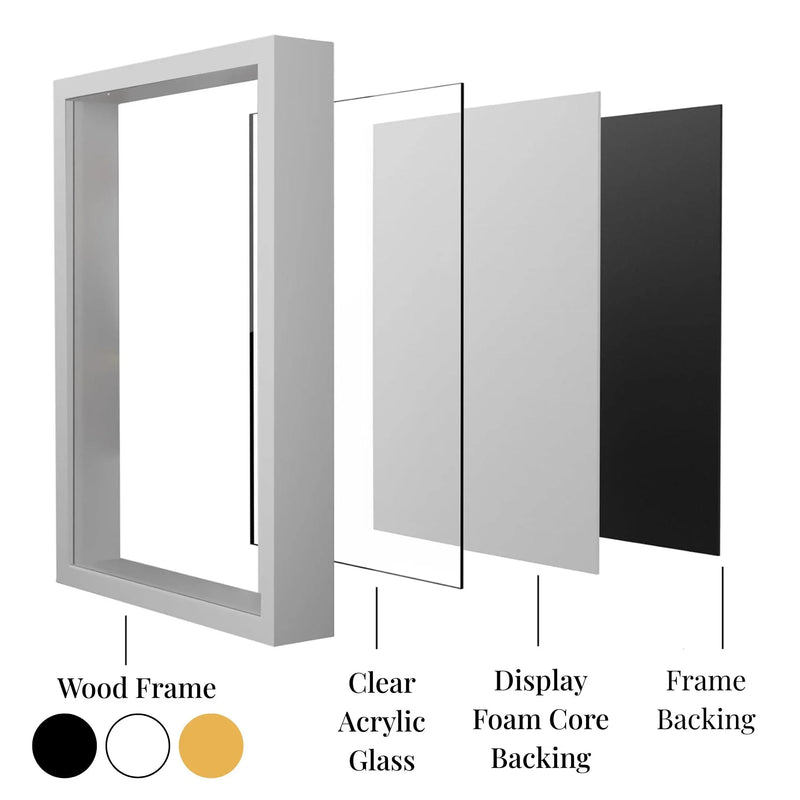 Frame Case Black 12x24 Shadow Box Picture Frame 12 x 24 Display Case Deep