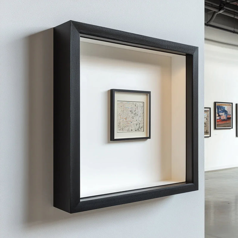 Box 12 Frame Black 12x24 Shadow Box Picture Frame 12 x 24 Display Case Deep
