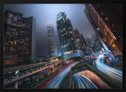 Hong Kong City Lights - Jesús M. García Framed Art | Home or Office Art