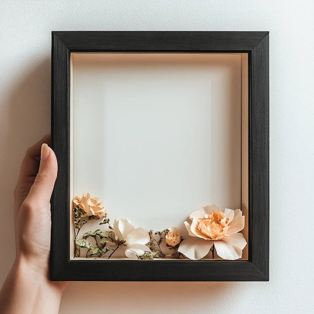 Black 13x13 Shadow Box Picture Frame 13 x 13 Display Case Deep