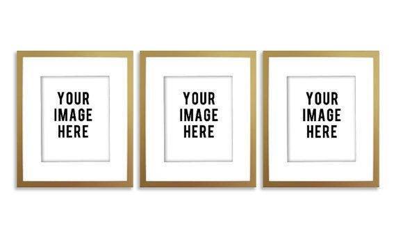 14x18 Gold Picture Frame matted to 11x14 photo 14x18 frame - Modern Memory Design Picture frames - New Jersey Frame shop custom framing