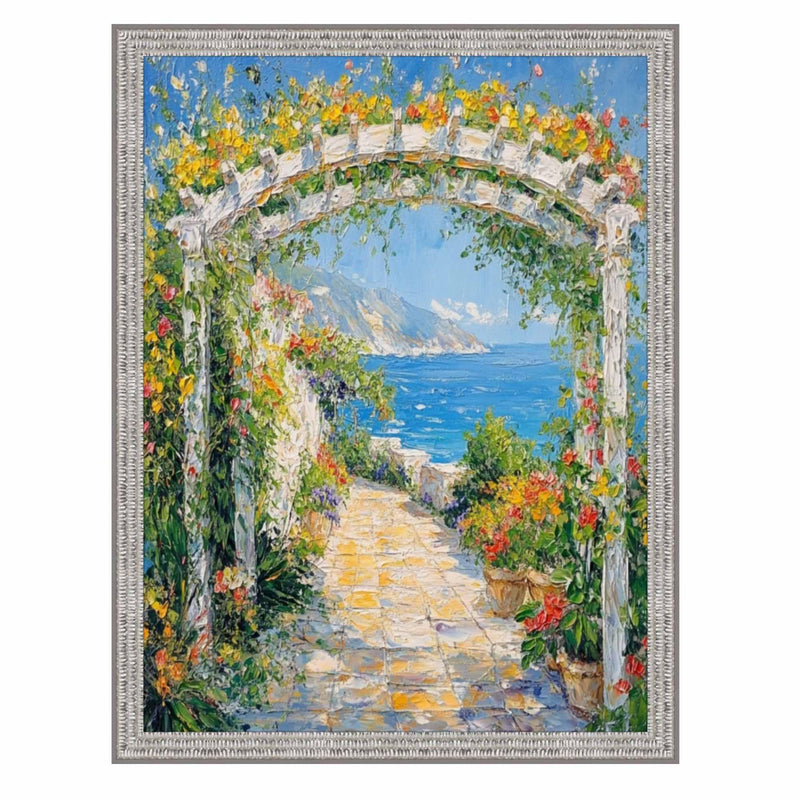 28x40 Frame Slim Bright Chrome Silver Pebbled Texture Picture Frame