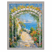 12x14 Frame Slim Bright Chrome Silver Pebbled Texture Picture Frame