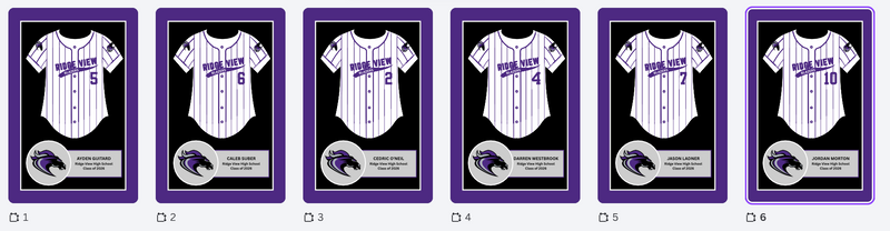 6 jersey frames