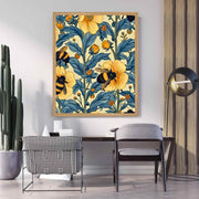 Large Framed Corporate Office Decor Wall Art Canvas 40x60 Inch - William Morris