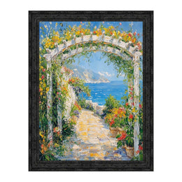 30x30 Frame Slim Bright Chrome Silver Pebbled Texture Picture Frame