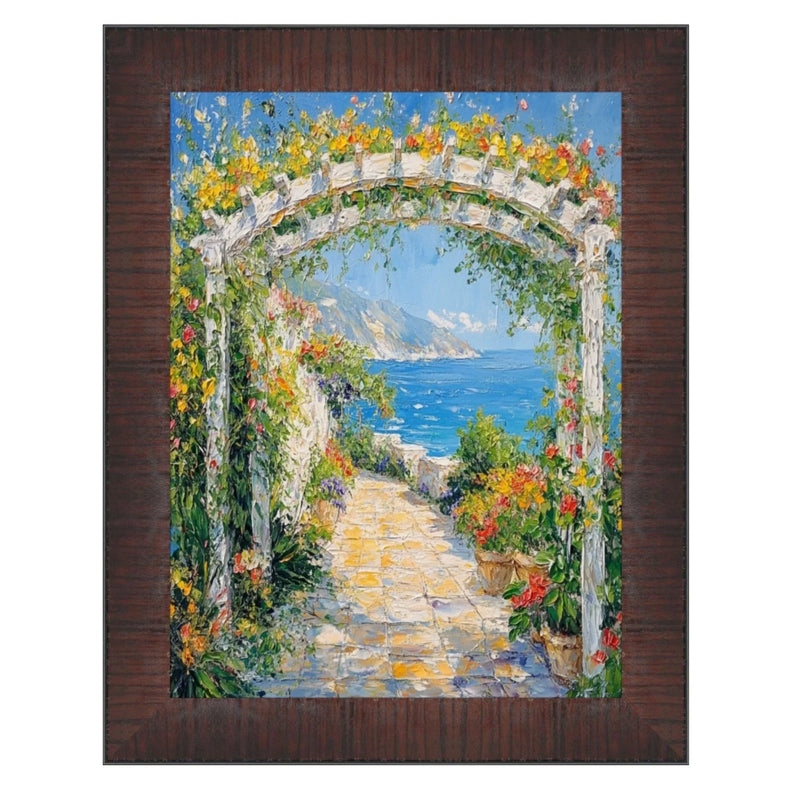 17x25 Frame Wood Grain Mahogany Ven Slope Picture Frame