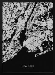 map_new york_002_black Framed Art Pictufy Studio II | Home or Office Art