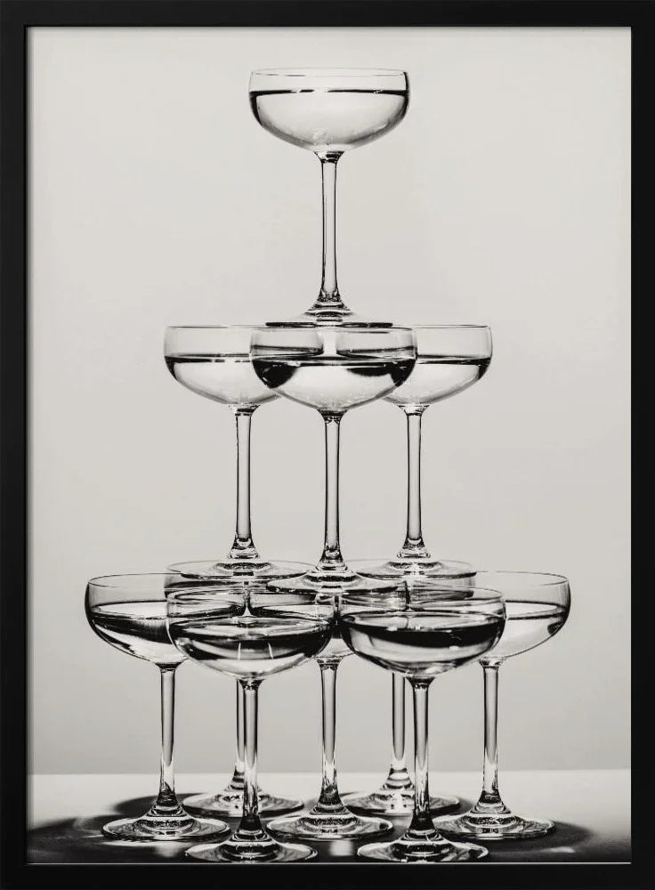 Champagne tower_6 - Pictufy Studio III Framed Art | Home or Office Art