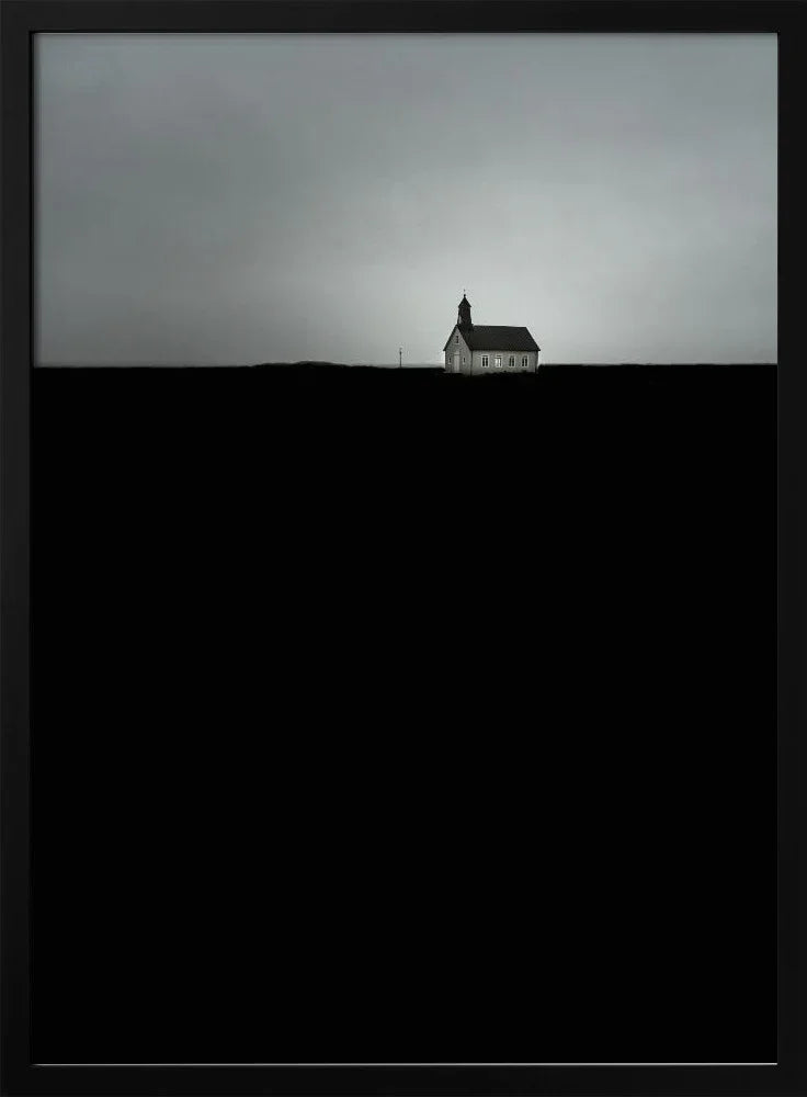 Strandarkirkja Framed Art Wave Faber | Home or Office Art