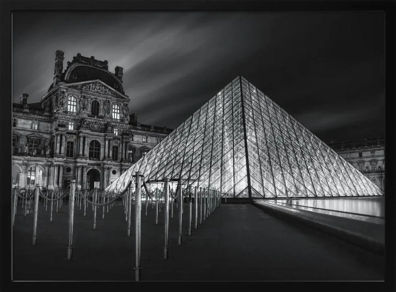 Louvre at Night Framed Art Catherine Wang | Home or Office Art
