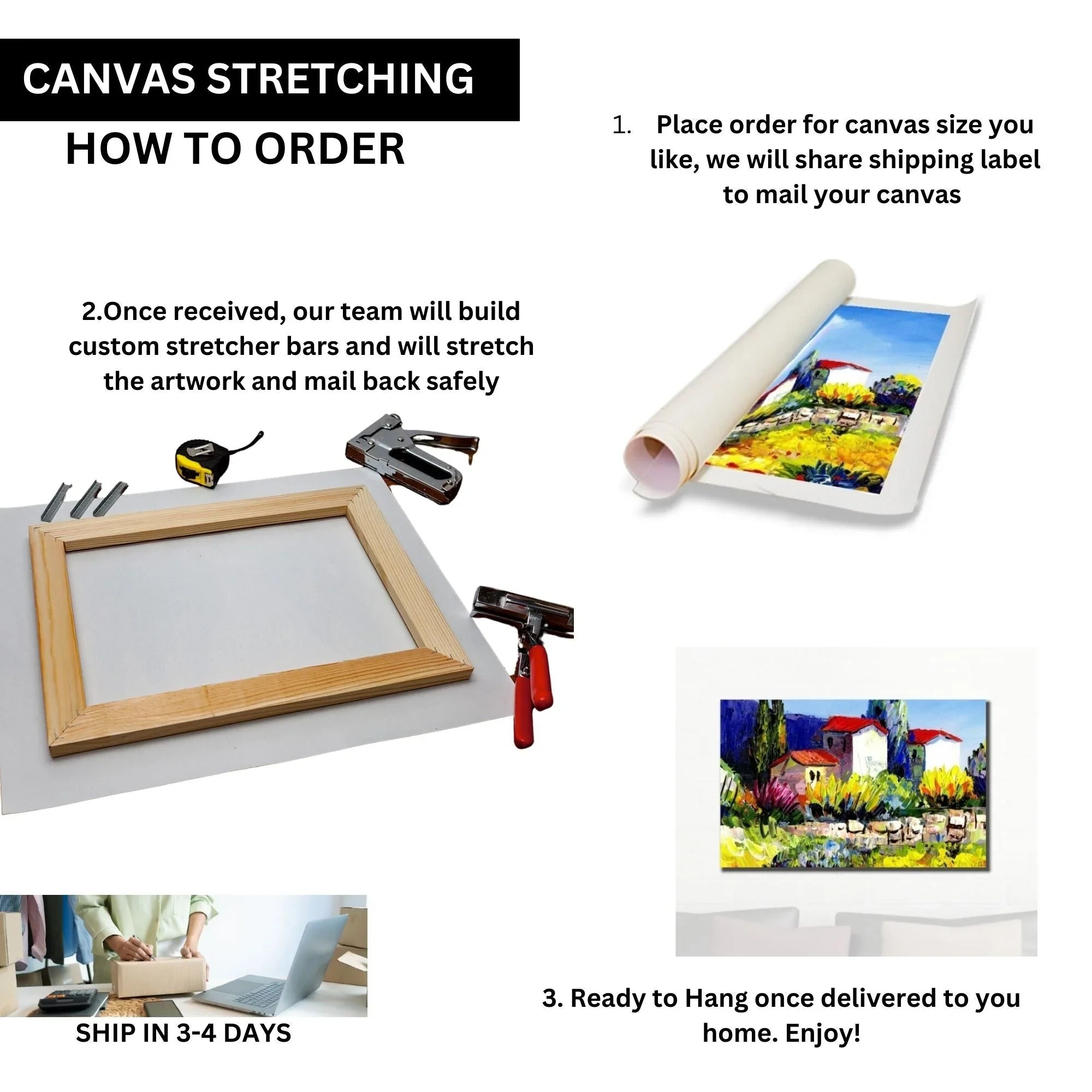 22x44 Canvas Stretching Frame for Painting & Print Art