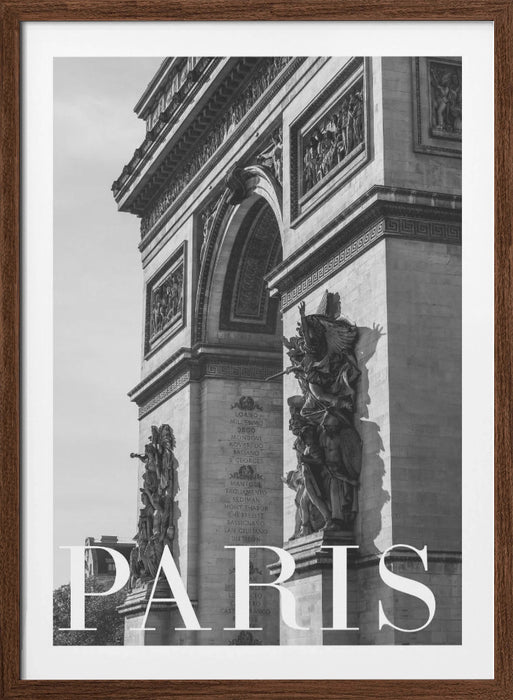 Paris Text 6 Framed Art Modern Wall Decor