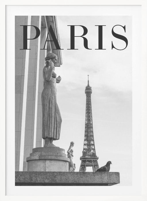 Paris Text 5 Framed Art Modern Wall Decor