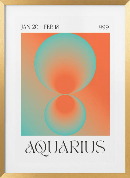 Aquarius Framed Art Modern Wall Decor